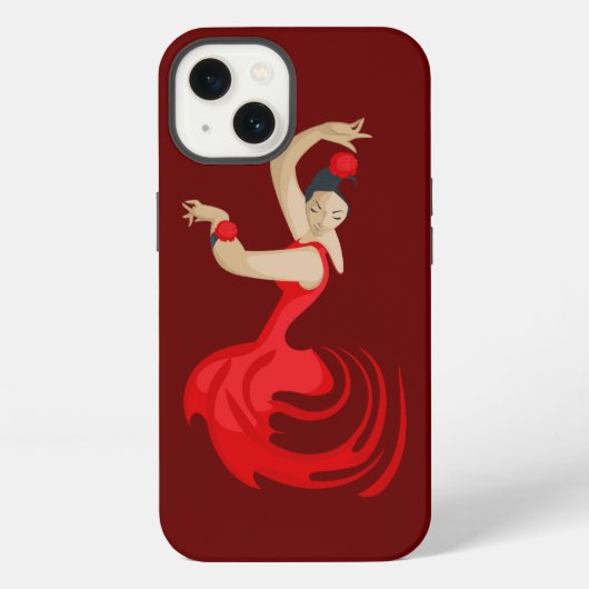Gypsy Flamenco Dancer iPhoneケース (裏面)