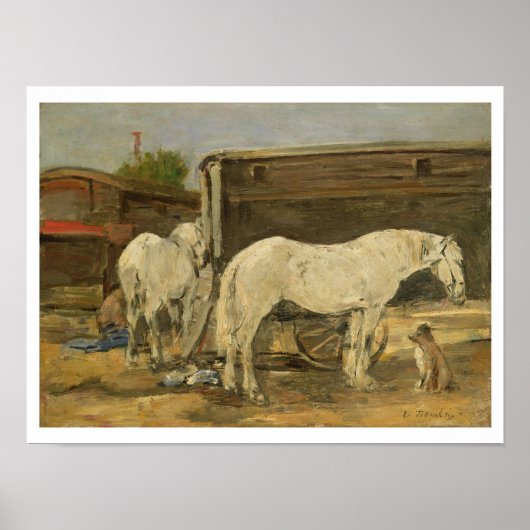 Gypsy Horses, c.1885-90 (キャンバス上の油) ポスター (正面)