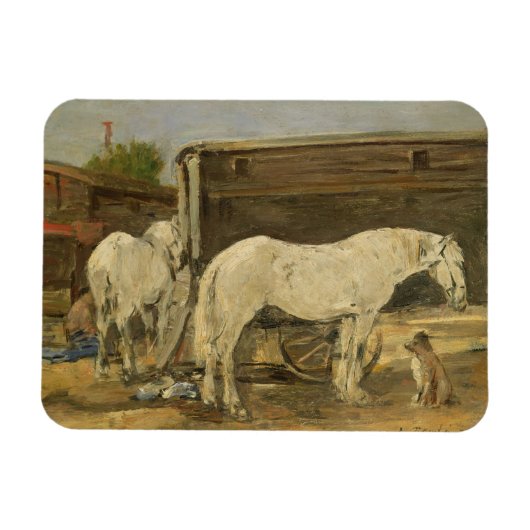 Gypsy Horses, c.1885-90 (キャンバス上の油) マグネット (横)