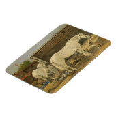 Gypsy Horses, c.1885-90 (キャンバス上の油) マグネット (左側)
