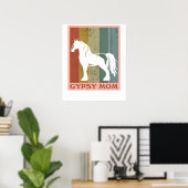 Gypsy Mom  Gypsy Vanner Horse ポスター (ホームオフィス)