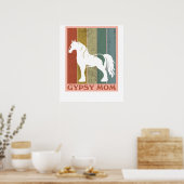 Gypsy Mom  Gypsy Vanner Horse ポスター (キッチン)