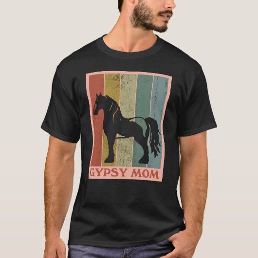 Gypsy Mom  Gypsy Vanner Horse Tシャツ (正面)