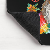 Gypsy Santa Claus Hipe Tie Dye Groovy Christmas  マウスパッド (コーナー)