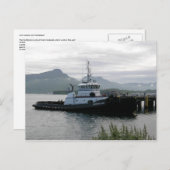 Gyrfalcon Tugboat inオランダハーバー, AK ポストカード (正面/裏面)