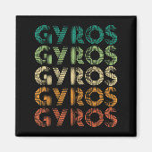 Gyros Greece Greek Foot Malaka マグネット (正面)