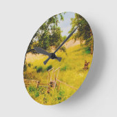 Gysinge Summer Field  ラウンド壁時計 (傾斜)