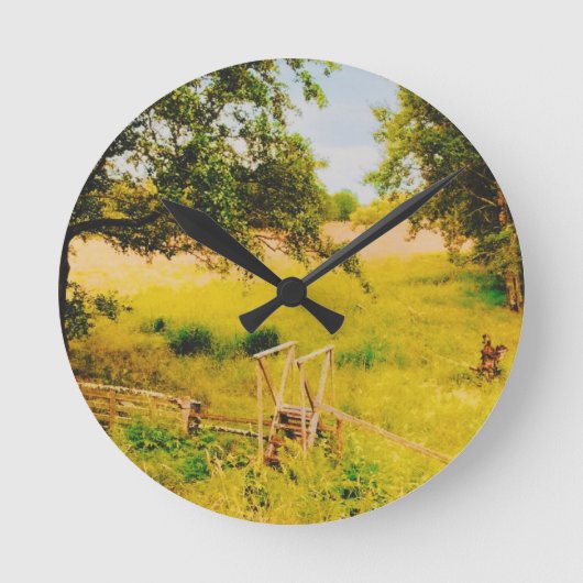 Gysinge Summer Field  ラウンド壁時計 (正面)