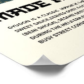 Gyudon Traditional Japanese Beef Bowl Artwork ポスター (角)