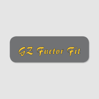 GZファクタフィット – 名前をカスタムするラベル|はっきりした & プロフェッショナル 名札