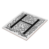 Hのモノグラムの"銀のBesque"のセラミックタイル タイル (側面)