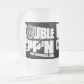 Hの町RIDAZ -二重Cupp'nの黒ビールのジョッキ フロストグラスビールジョッキ (正面左)