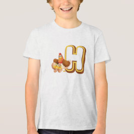 Hはめんどり トライブレンドTシャツ