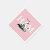 "HはハムのH" | アルファベットデザイン スタンダードカクテルナプキン (角)