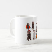 Hはハロウィーンラブラドール犬 コーヒーマグカップ (正面左)
