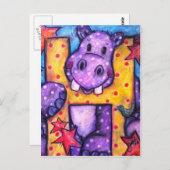 HはヒポポタマスのH ポストカード (正面/裏面)