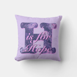 Hはホープ・パープル・抽象芸術・クッション クッション