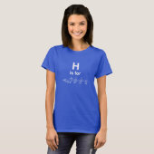 HはHOLLA Women's T-shirt用 Tシャツ (正面フル)