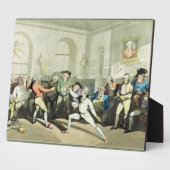 Hアンジェロ氏のフェンシング学院はチャールズが刻んだ フォトプラーク (側面)