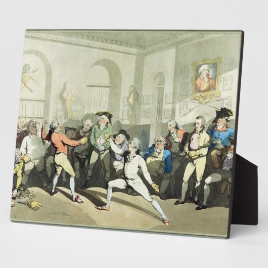 Hアンジェロ氏のフェンシング学院はチャールズが刻んだ フォトプラーク (側面)