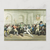 Hアンジェロ氏のフェンシング学院はチャールズが刻んだ ポストカード (正面)