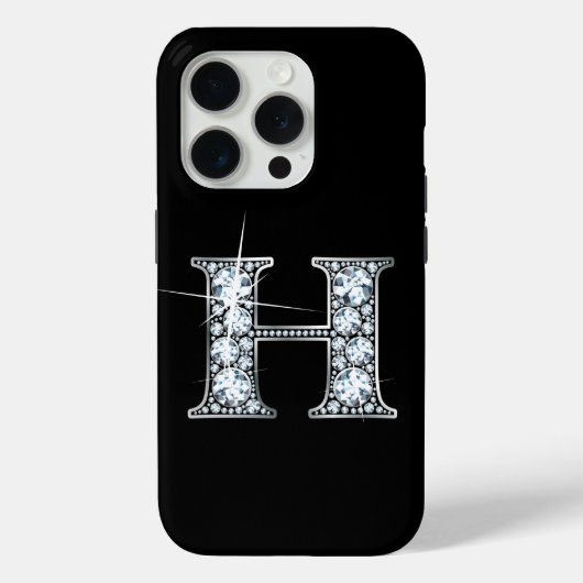 Hダイアモンドフェイクモノグラム Case-Mate iPhoneケース (裏面)