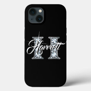 Hダイヤフェイクモンドきらきら光るモノグラム iPhone 13ケース