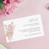 HピンクボホフローラSMエンクロージャカード2 エンクロージャーカード