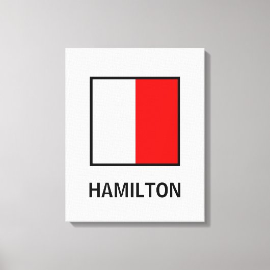 Hファミリ名フラ航海のグ キャンバスプリント (正面)