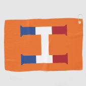 HモノグラムがNLDフラグ上またはgtcnt上にオーバーレイ ゴルフタオル (横)