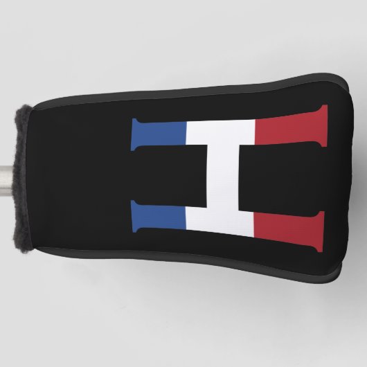 Hモノグラムはbk pccnt上のNLDフラグにオーバーレイ ゴルフヘッドカバー (正面)