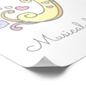 Hモノグラムアートハーパー女の子の名前の意味ポスター ポスター (角)