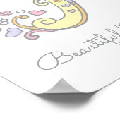 Hモノグラムアートヘザーの女の子の名前の意味ポスター ポスター (角)