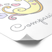 Hモノグラムアート ホリー 女の子の名前 意味 ポスター (角)