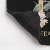 Hモノグラムフローラパーソナライズされたマウスパッド マウスパッド (コーナー)