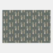 Hモノグラムフローラ ラッピングペーパーシート (正面2)