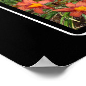 Hモノグラム独自の7フォトコラージブラックを作成 ポスター (角)