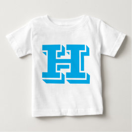 HレターデザインTシャツ ベビーTシャツ
