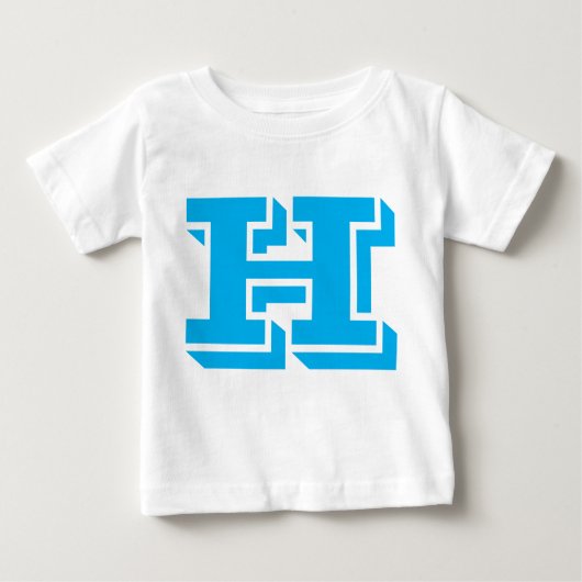 HレターデザインTシャツ ベビーTシャツ (正面)
