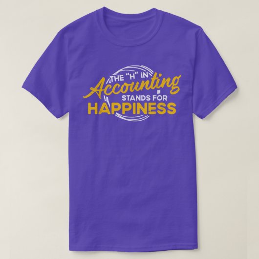 H会計はHappiness Accountant Acの略 Tシャツ (デザイン正面)