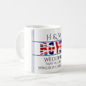H及びMの王室のな結婚式2018年- コーヒーマグカップ (正面左)