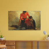 H将軍に侍るハイランダー、ブラックウォッチ キャンバスプリント (インサイチュ (リビング))