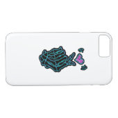 H用のハート信号を持つ美しいスケルトンハンド Case-Mate iPhoneケース (裏面(横))