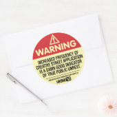 H警告爆弾 ラウンドシール (封筒)