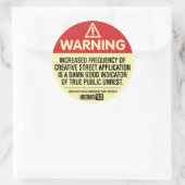 H警告爆弾 ラウンドシール (バッグ)