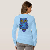 H00tのフクロウの両面ワイシャツ Tシャツ (裏面フル)
