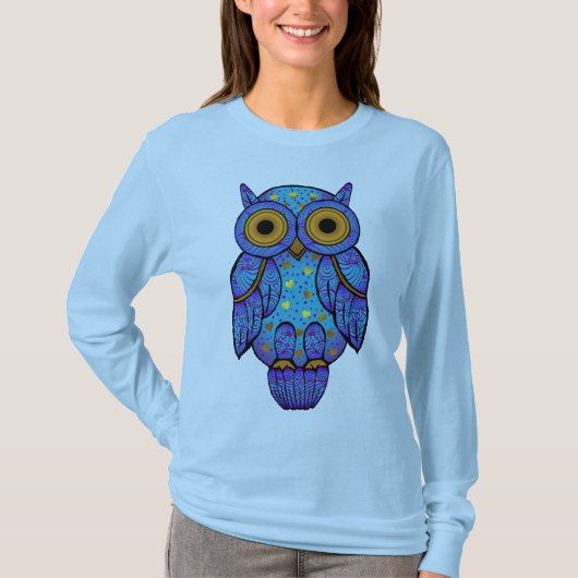 H00tのフクロウの両面ワイシャツ Tシャツ (正面)