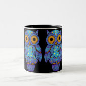 H00tのフクロウの真夜中の狂気のマグ ツートーンマグカップ (中央)