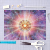 H034放射体ハート 薄葉紙 (クラフト)