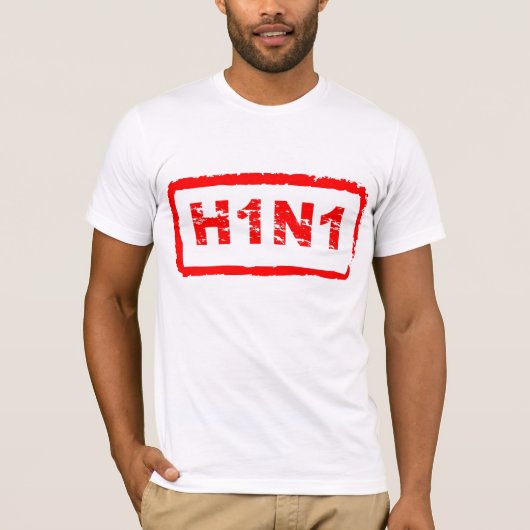 H1N1ブタのインフルエンザのウイルスのTシャツ Tシャツ (正面)
